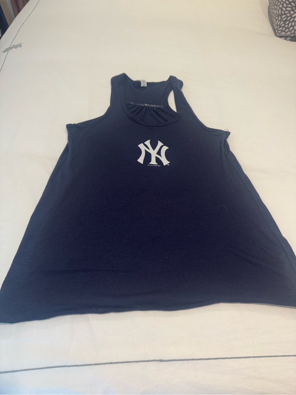 New York Yankees Women's Navy Racerback Tank Top